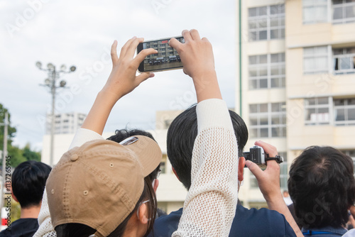 運動会の父兄 photo