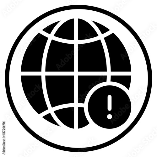 warning glyph icon