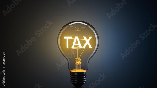 A light bulb with the word 