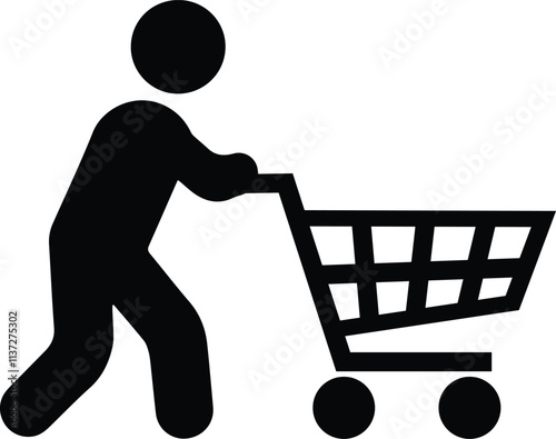 shopping cart icon illustration