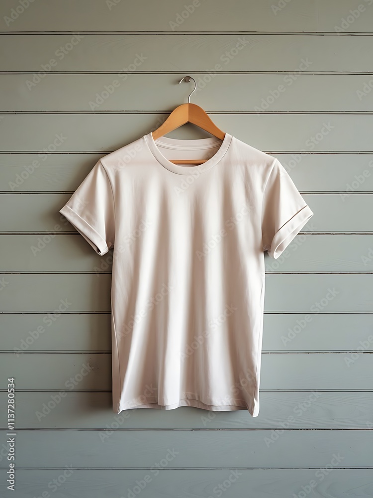 Hanging white tshirt mockup Hanging white tshirt mockup