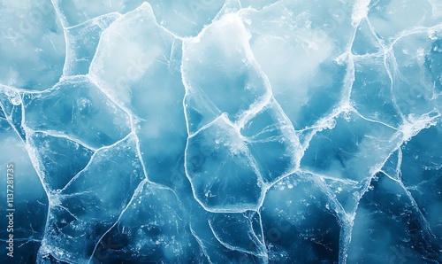 ice texture  Blue background marble wall 
