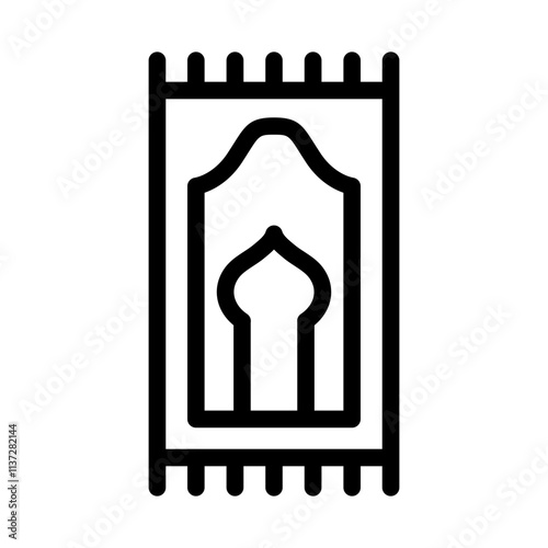 prayer mat outline style