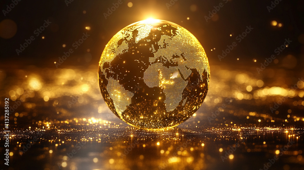 global infinity in the realm of computer technology, highlighting the interconnectedness and endless possibilities in business. Blurred tones of white, gold, and silver represent chaos global infinity in the realm of computer technology, highlighting the interconnectedness and endless possibilities in business. Blurred tones of white, gold, and silver represent chaos