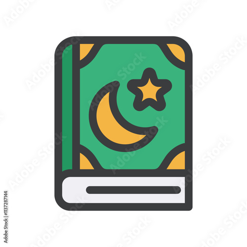 al quran book filled style