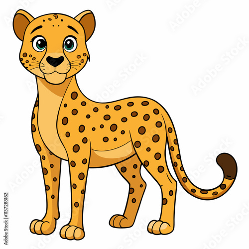 cartoon leopard