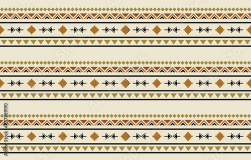 Ethnic tribal colorful stripe background. Seamless tribal pattern, folk embroidery, tradition geometric tribal ornament. Traditional design for fabric, textile, print, rug, paper