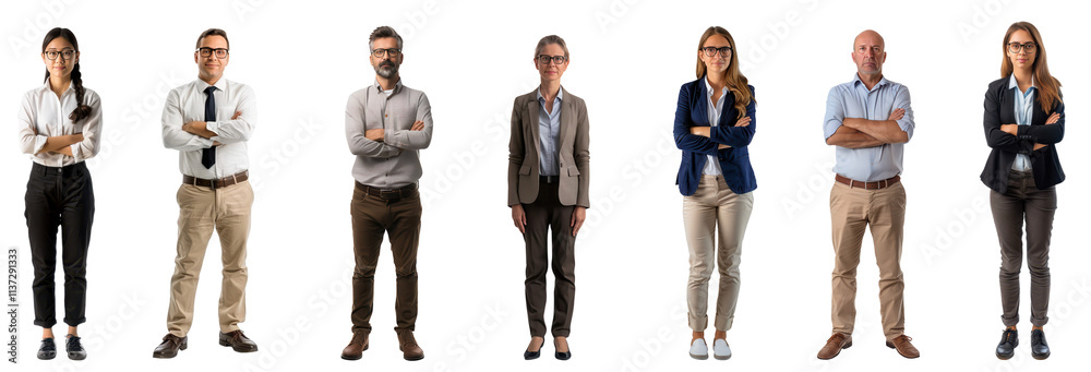 Confident Business Professionals in Formal Attire Confident Business Professionals in Formal Attire
