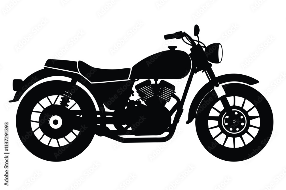Vector illustration of motorcycle isolated on white background. EPS File Vector illustration of motorcycle isolated on white background. EPS File