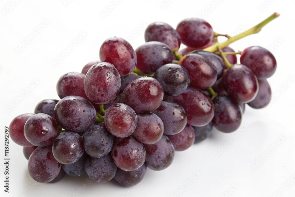 Grape close-up, isolated on a white background Grape close-up, isolated on a white background
