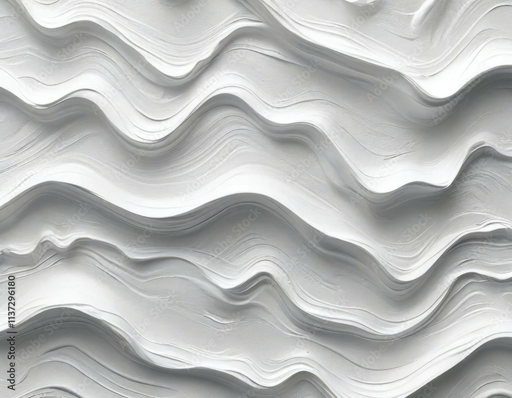 Obraz premium Minimalistic abstract texture featuring gentle diagonal shadows and highlights on a clean, white backdrop, ideal for modern and professional uses. 