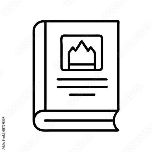 storybook icon, grandparents day line art, grandparents icon - simple black line art icon of storybook, for grandparents day celebrations. grandparents vector art.