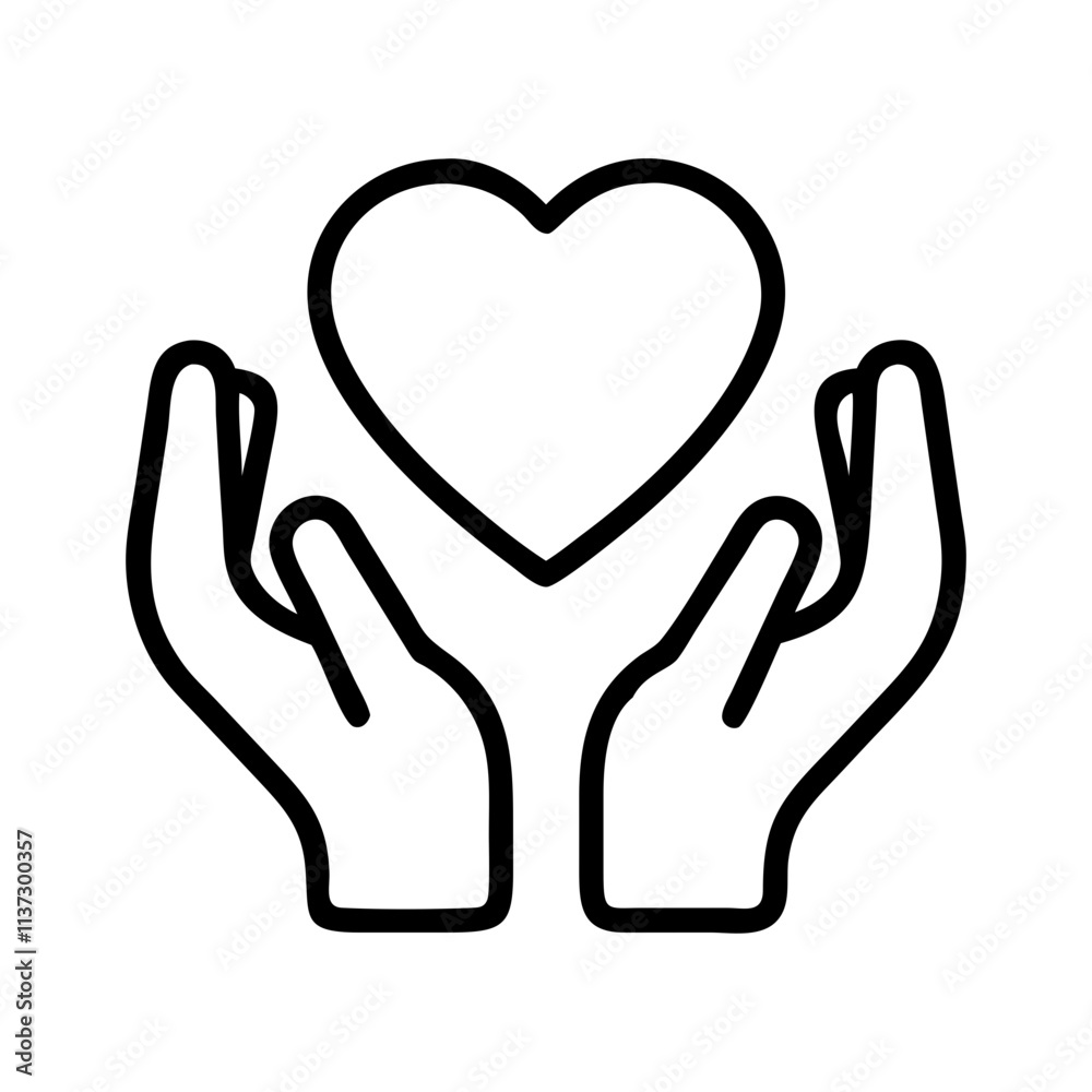 heart and hands icon, day of peace line art, day of peace icon - simple black line art icon of heart and hands, for day of peace celebrations. day of peace vector art. heart and hands icon, day of peace line art, day of peace icon - simple black line art icon of heart and hands, for day of peace celebrations. day of peace vector art.