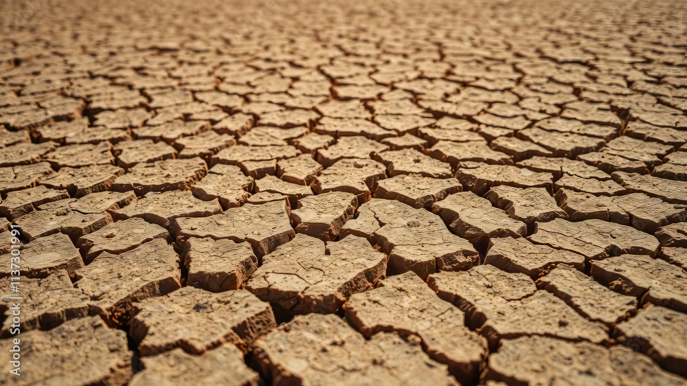 Cracked Earth Drought Summer Vivid Textures - AI Photo Cracked Earth Drought Summer Vivid Textures - AI Photo