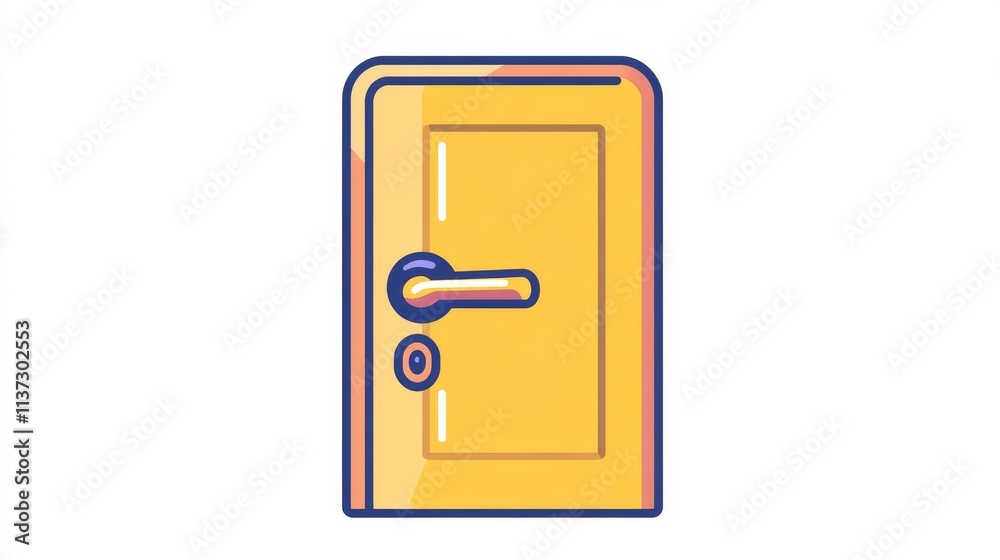 49.Concept 4: Door handle sticker icon. Simple thin line, outline vector of web icons for UI and UX, website or mobile application 49.Concept 4: Door handle sticker icon. Simple thin line, outline vector of web icons for UI and UX, website or mobile application