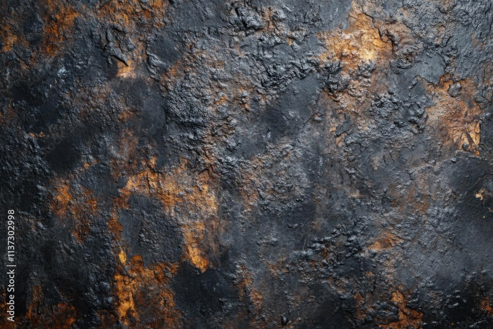 Dark Metallic Texture Shows Corrosion and Decay with Industrial Grunge Background Dark Metallic Texture Shows Corrosion and Decay with Industrial Grunge Background
