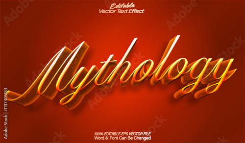 Mythology Vector Text Effect Editable Alphabet Antique History Egypt