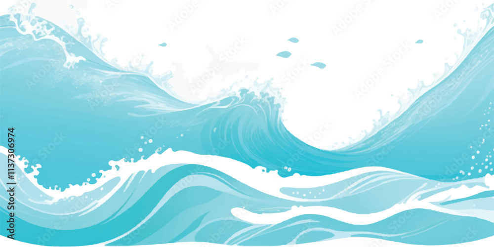 Transparent abstract soft green and blue abstract water color ocean wave texture background. Banner Graphic Resource as background for ocean wave and water wave abstract graphics Transparent abstract soft green and blue abstract water color ocean wave texture background. Banner Graphic Resource as background for ocean wave and water wave abstract graphics