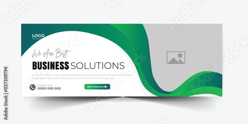 Digital Marketing Business Organization YouTube Cover Template .Creative Marketing Business Facebook Cover Template