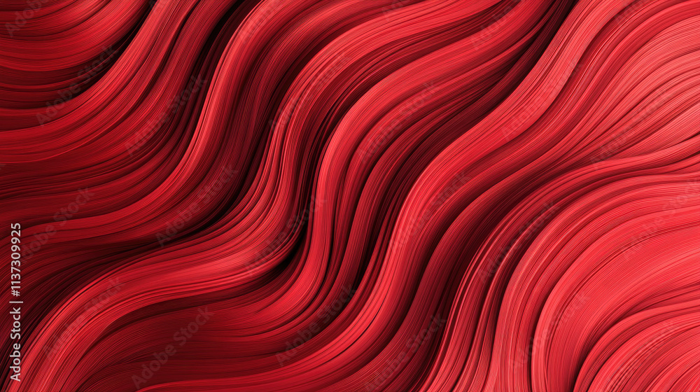 Dynamic abstract background with waves of hair in red hue textures dark color style artistic digital design creative environment visual concept Dynamic abstract background with waves of hair in red hue textures dark color style artistic digital design creative environment visual concept
