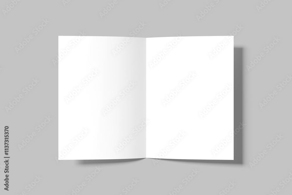 Blank Bi fold Brochure Mockup Blank Bi fold Brochure Mockup