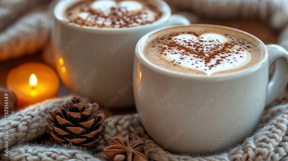 Cozy Winter Cappuccino: Warmth, Comfort, and Delight Cozy Winter Cappuccino: Warmth, Comfort, and Delight