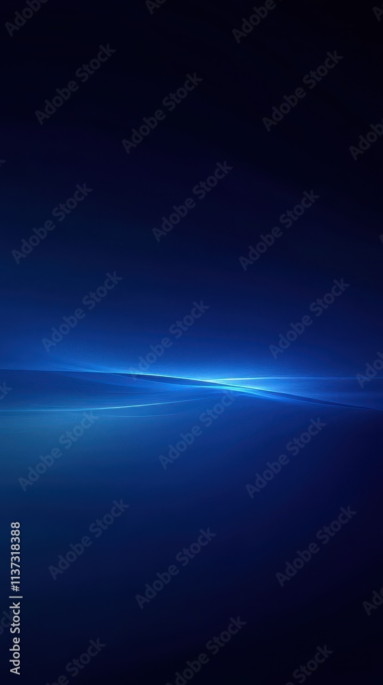 Fototapeta premium Abstract Blue Light Streaks on a Dark Background