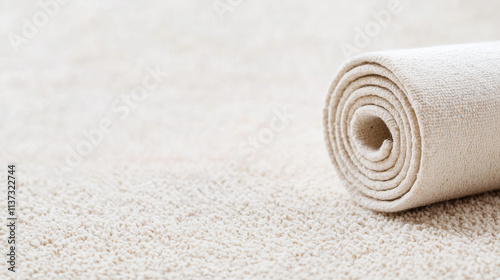 Rolled Carpet: A close-up s...