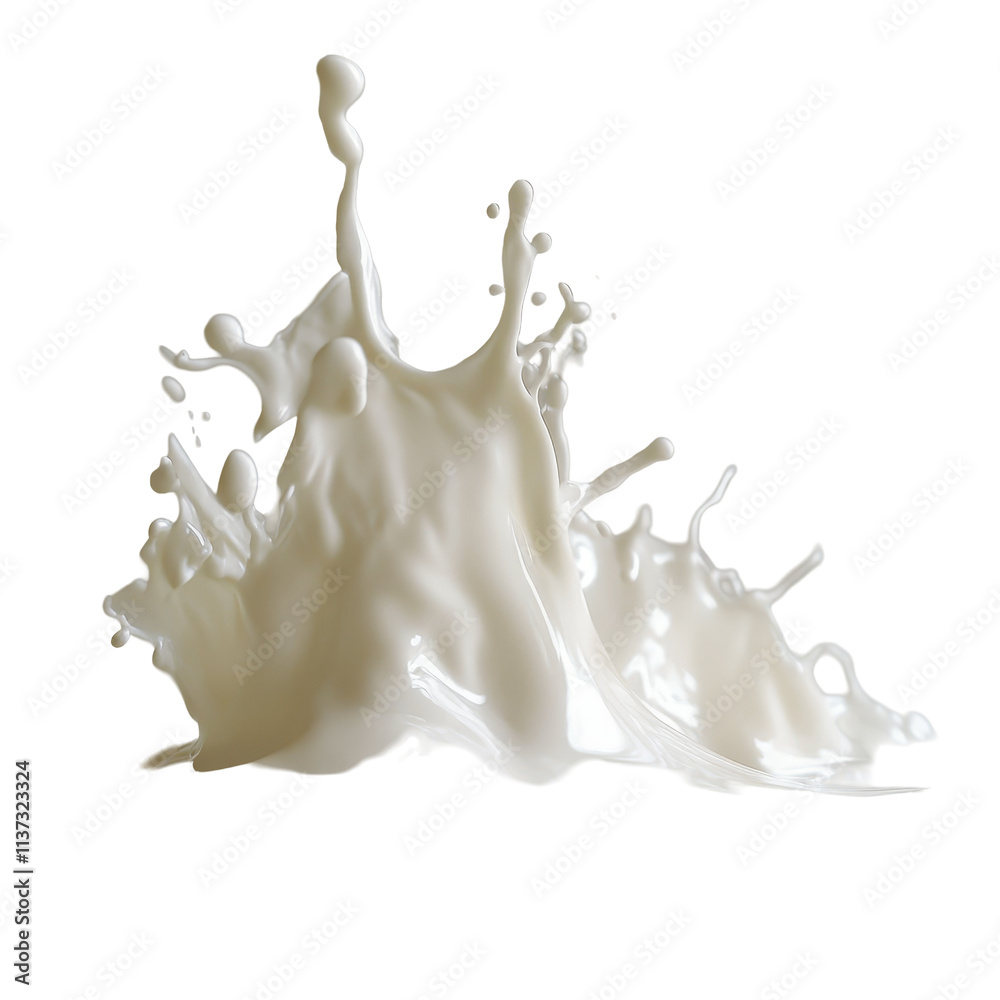 A dynamic splash of milk caught in mid-air against a plain background, showcasing the beauty of liquid motion, Milk splash isolated A dynamic splash of milk caught in mid-air against a plain background, showcasing the beauty of liquid motion, Milk splash isolated