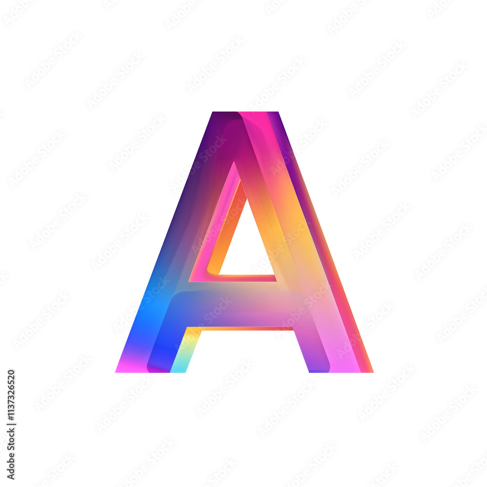 Lowercase English letters a, blocky and bold typography, geometr Lowercase English letters a, blocky and bold typography, geometr