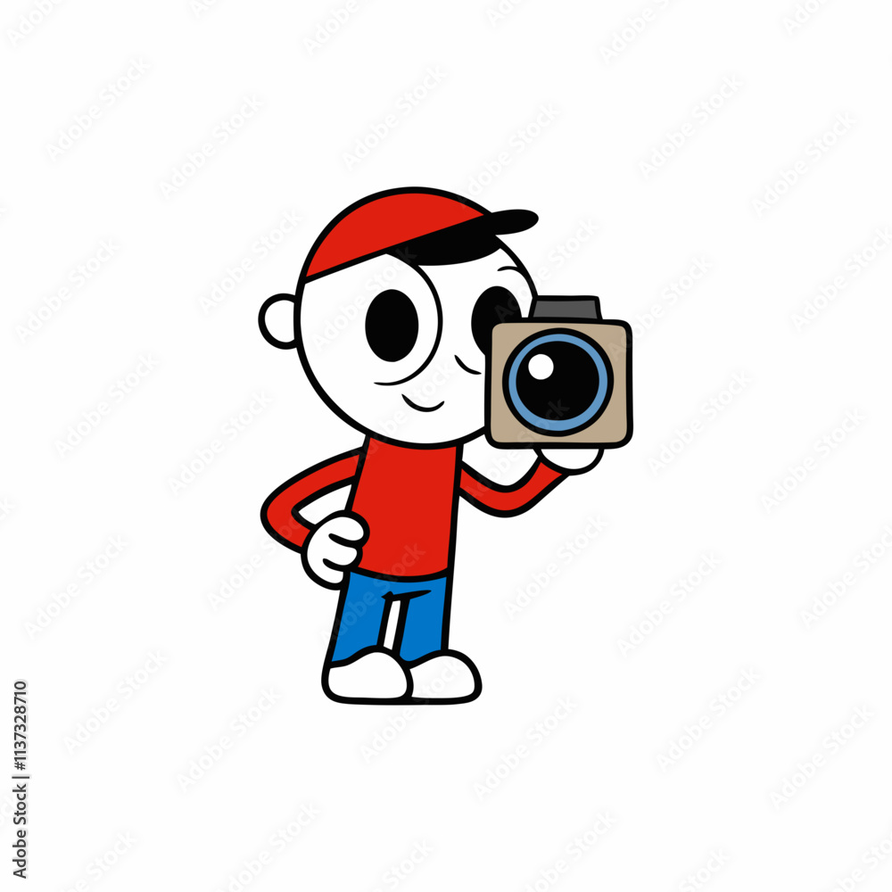 a kid taking pictures with a polaroid camera cart a kid taking pictures with a polaroid camera cart