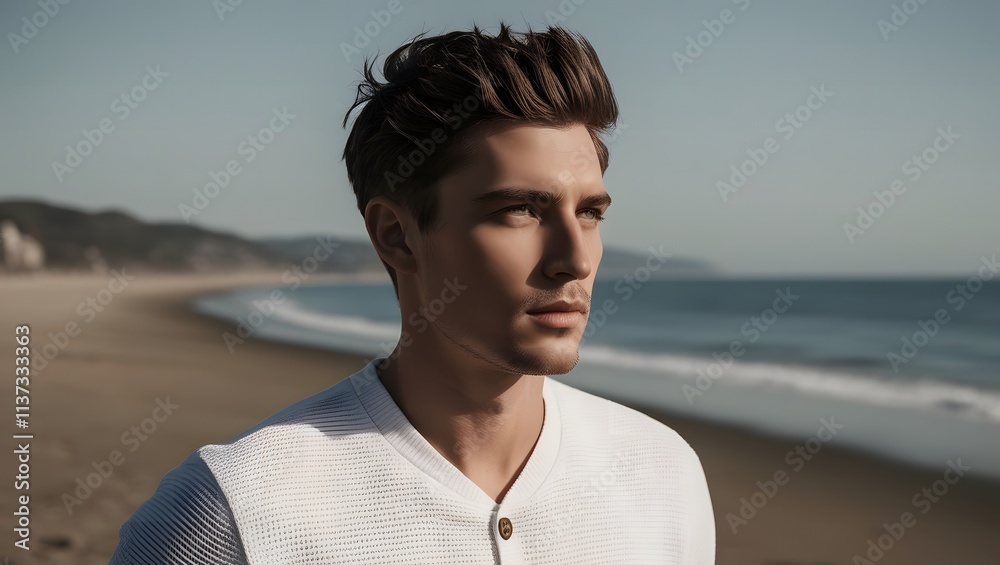 portrait of male model at the beach. Young healthy skin sun tan male with slim fit body. Beauty happy guy relax enjoy holiday travel vacation. 20s fitness caucasian man at the beach. portrait of male model at the beach. Young healthy skin sun tan male with slim fit body. Beauty happy guy relax enjoy holiday travel vacation. 20s fitness caucasian man at the beach.