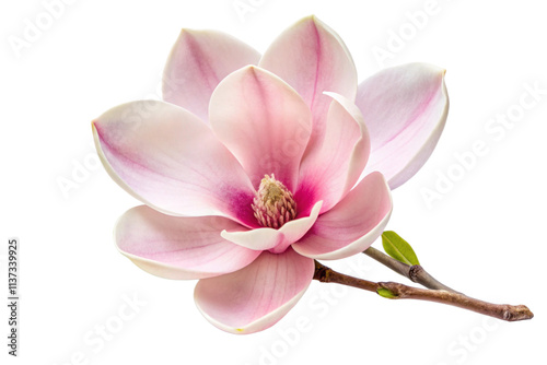 magnolia flower isolated on white