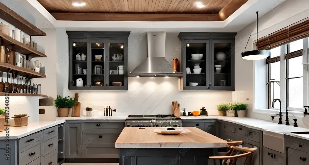 Impressive Kitchen Island Highlighting Smart Storage Solutions and Clean Lines Impressive Kitchen Island Highlighting Smart Storage Solutions and Clean Lines