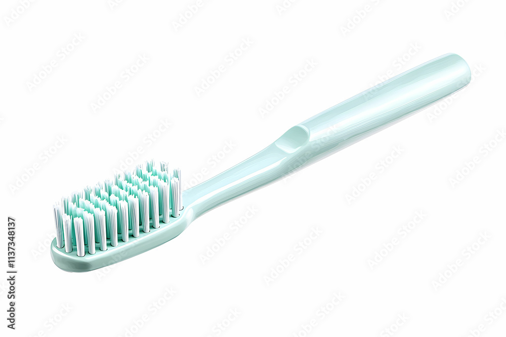 Mint Green Toothbrush with Soft Bristles Ideal for Daily Oral Hygiene Routine