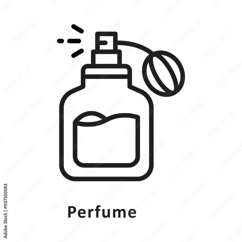 Perfume Vector Outline Icon. Eps 10 File Perfume Vector Outline Icon. Eps 10 File