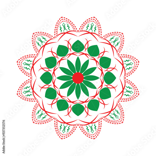 line art mandala design and illustrator