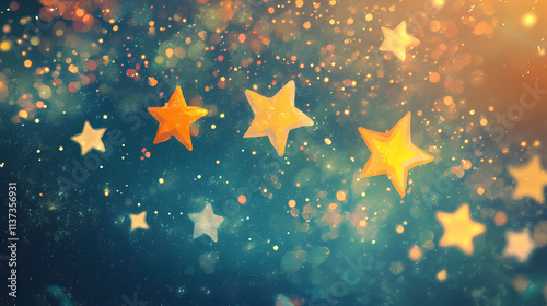 Twinkle twinkle little star shine so bright near and far. Twinkle. Illustration