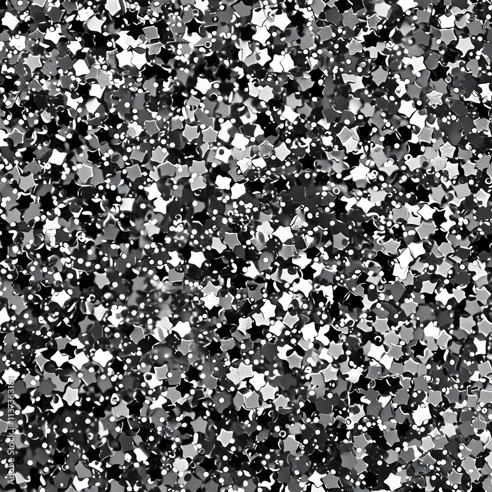 Silver Star Shaped Glitter Background Texture Silver Star Shaped Glitter Background Texture