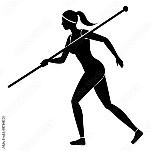 a woman is playing biathlon sports
