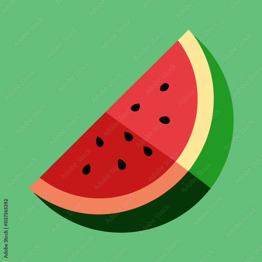 slice of watermelon vector slice of watermelon vector