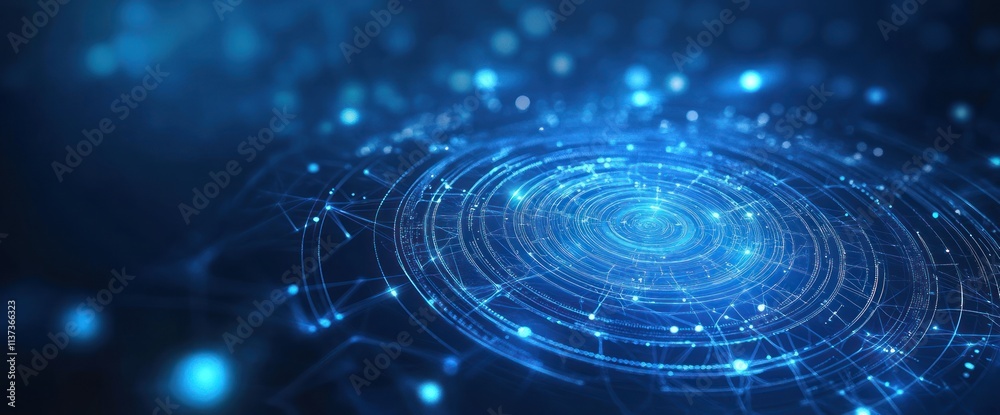 Abstract Technology Background with Blue and White Abstract Technology Background with Blue and White