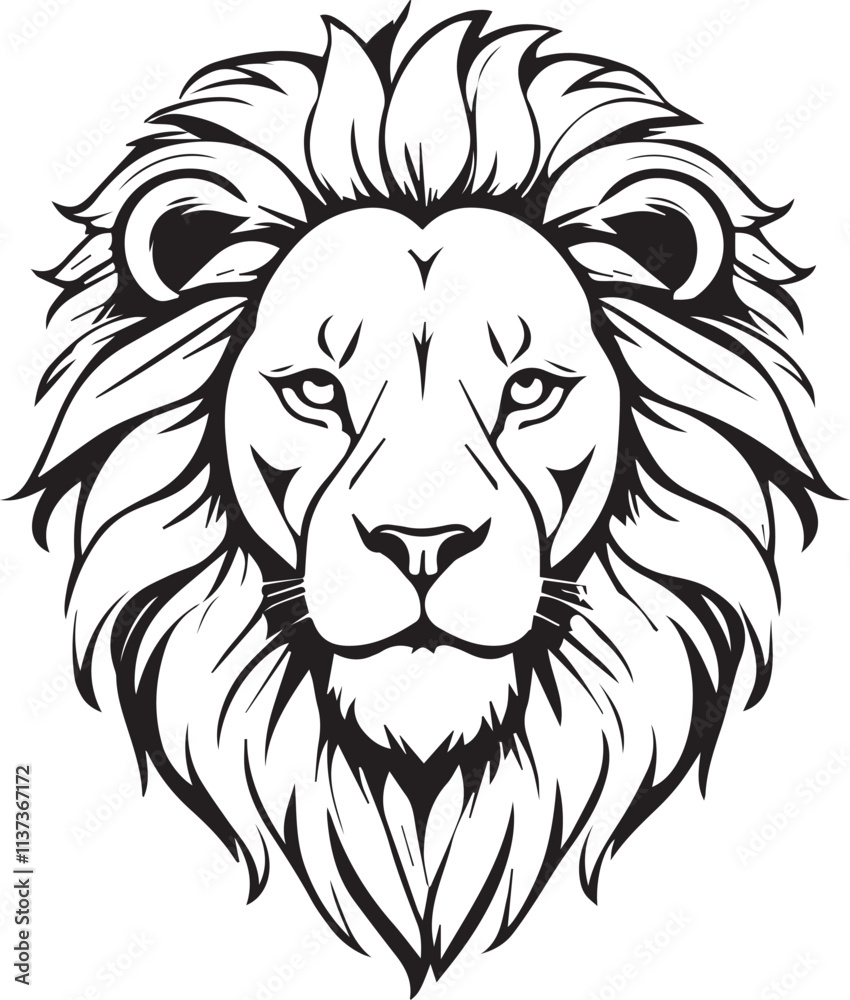 lion head vector illustration lion head vector illustration