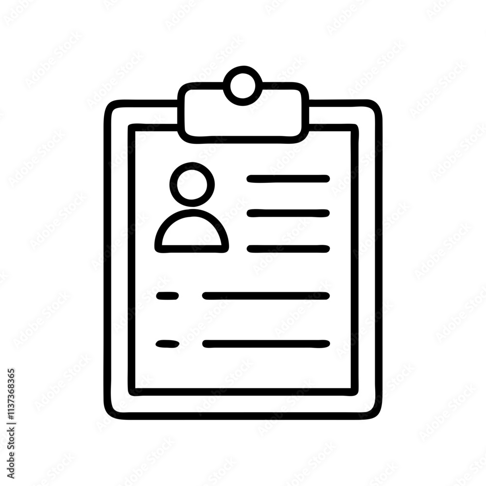 class roster clipboard icon, teachers’ day line art, teachers day icon - simple black line art icon of class roster clipboard, for teachers’ day celebrations. teachers day vector art.