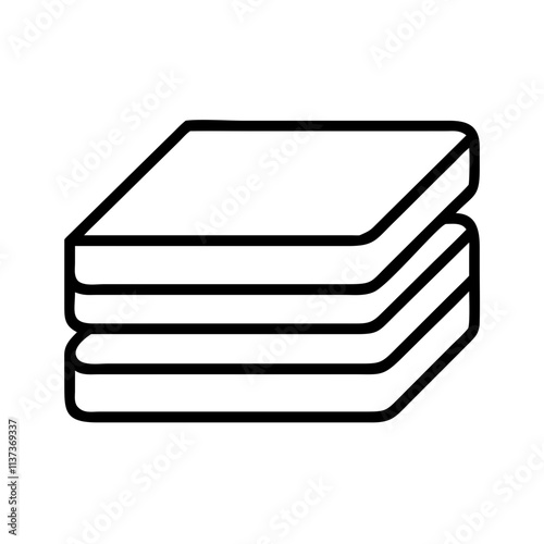 stack of books icon, teachers’ day line art, teachers day icon - simple black line art icon of stack of books, for teachers’ day celebrations. teachers day vector art.