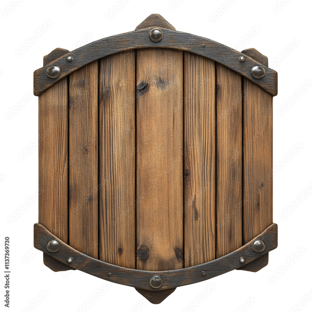 Fototapeta premium 3d rendered wooden sign board isolated on transparent background