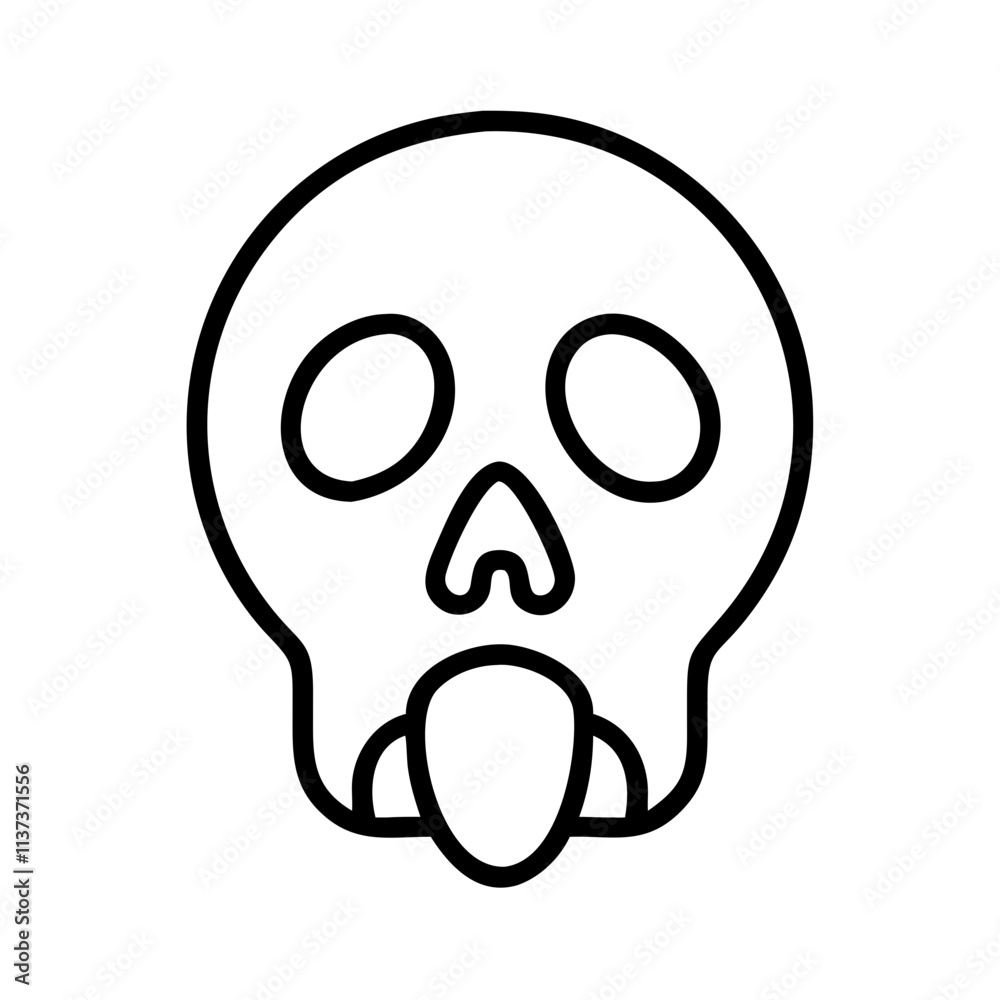 screaming skull icon, halloween line art, halloween icon - simple black line art icon of screaming skull, symbolizing topic celebrations. topic vector art. screaming skull icon, halloween line art, halloween icon - simple black line art icon of screaming skull, symbolizing topic celebrations. topic vector art.