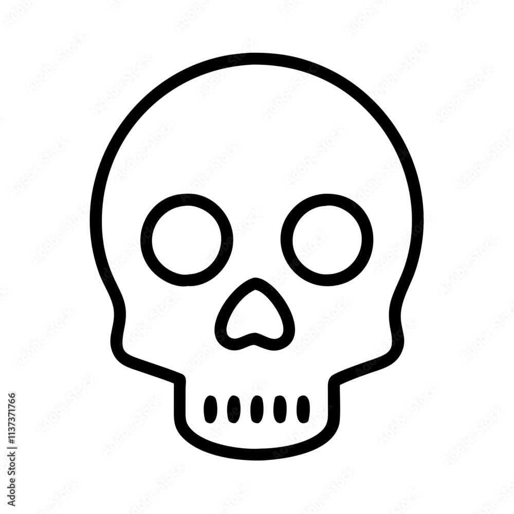 skull icon, halloween line art, halloween icon - simple black line art icon of skull, symbolizing topic celebrations. topic vector art. skull icon, halloween line art, halloween icon - simple black line art icon of skull, symbolizing topic celebrations. topic vector art.