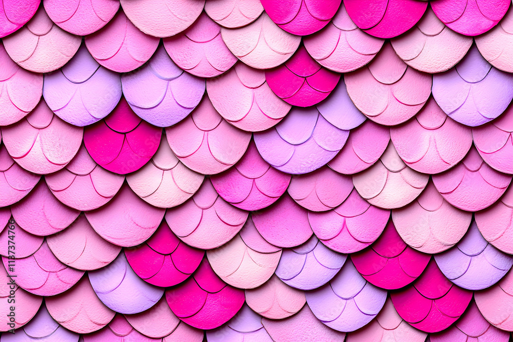 Φωτογραφία Vibrant Textured Background of Scales in Shades of Pink and Purple for Creative