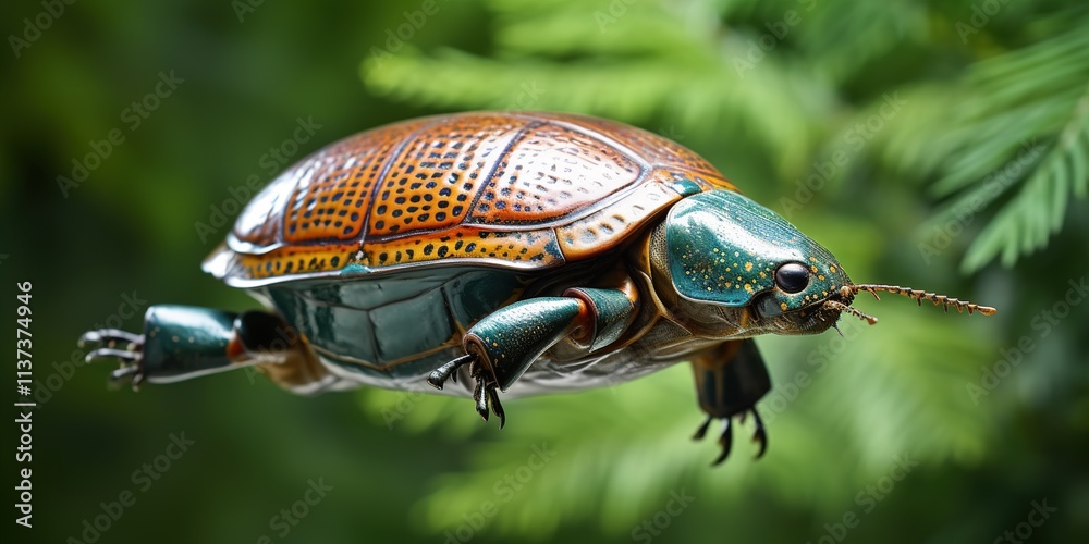 Obraz premium state potato beetle on leaf